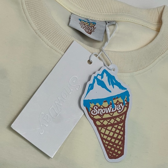 SnowDay Men’s Club Vintage House Tee in Cream Size: XXL NWT - Picture 11 of 12